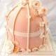 Custom Design Romantic Birdcage Wedding Cake | Ozel Tasarim Kus Kafesl Seklinde Seker Hamurundan Yapilmis Kelebekler ve Ciceklerle Suslu Dugun Pastasi