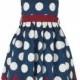 Navy Polka Dot Dress