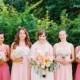 Pink Bridesmaids' Dresses