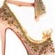 Chic and Fashionable Pink Wedding High Heel Pumps ♥ Marie Antoinette Shoes Collection | Pembe Şık Yuksek Topuk Abiye Ayakkabılar