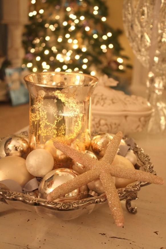 wedding photo - Christmas Table Decorations ♥ Shabby Wedding Table Centerpieces