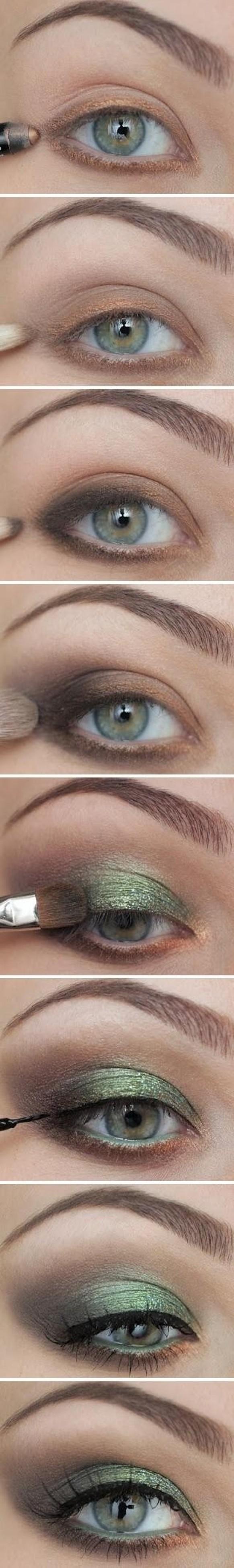 Best Bridal Makeup ? Green Smokey Eye Makeup #1702735 ...