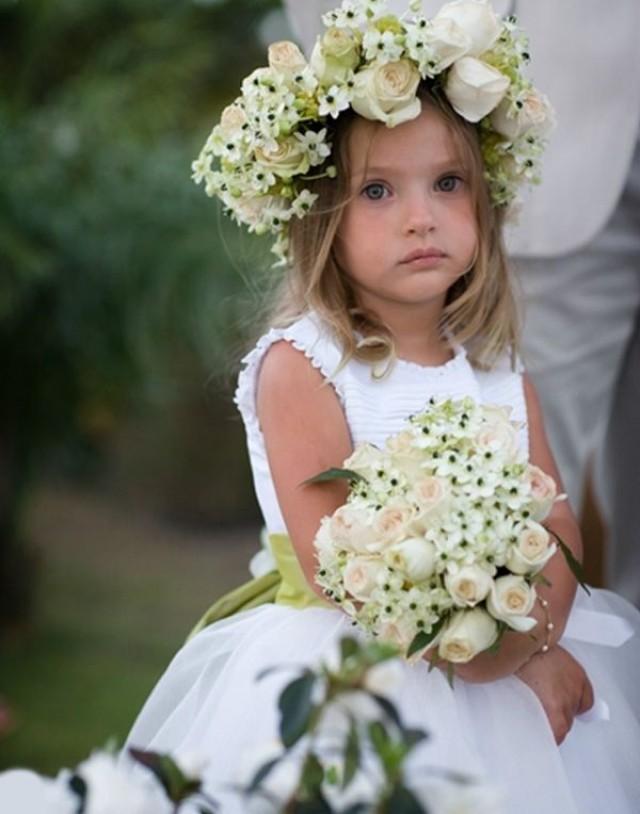 Floral crown for the cute flower girls