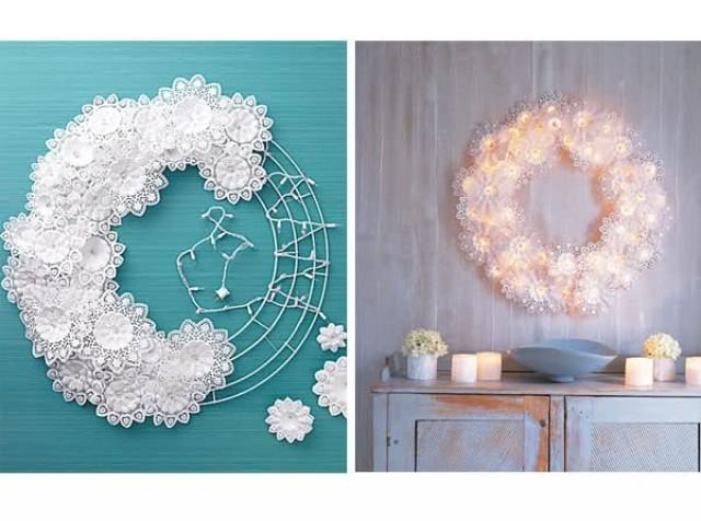 Diy Paper Doily Wreath 2065786 Weddbook