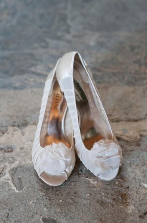 wedding photo - White Wedding Shoes