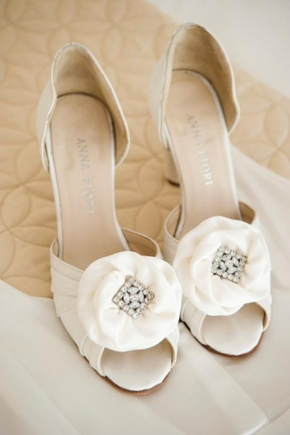 wedding photo - Белый Свадебная обувь