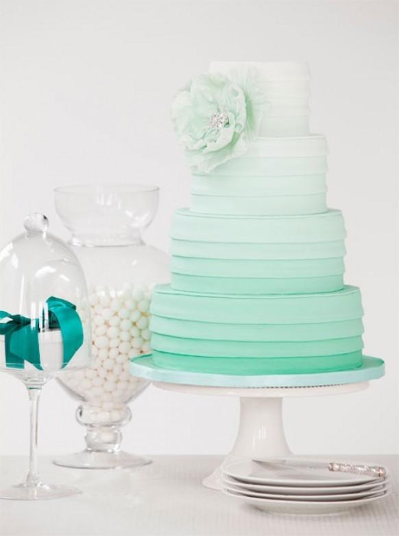 Special Ombre Wedding Cakes ♥ Wedding Cake Decorations