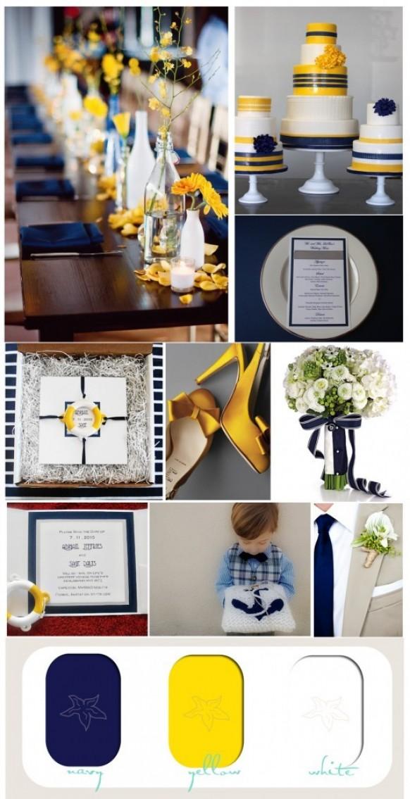 wedding photo - Navy Blue Wedding Color Palettes 