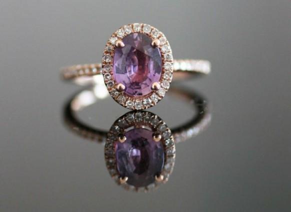 wedding photo - Lavender Wedding Ring