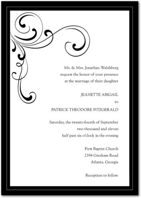 Elegant Wedding Invitations
