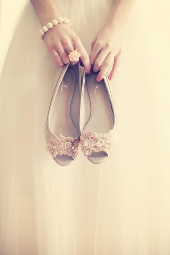 Wedding Shoes - Satin Flats 
