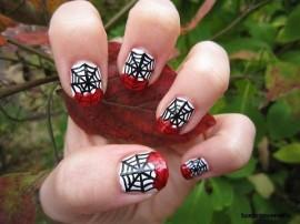 Wedding - Blutige Spider Web Nail Art Tutorial