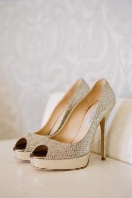 Wedding - Glitter Leather Wedding Shoes ♥ Jimmy Choo Bridal Shoes Collection 