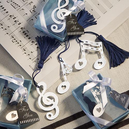 Wedding - Musical Note Bookmark Favors wedding favors