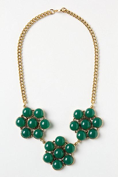 Hochzeit - Byzantinischen Floral Choker - Green Floral Handmade Necklace
