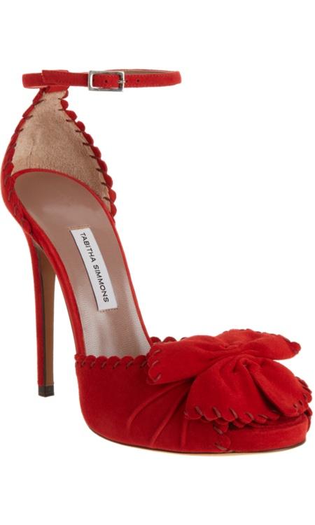 Wedding - Velvety red wedding shoes