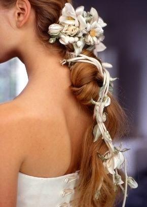 Wedding - white wedding hair clip