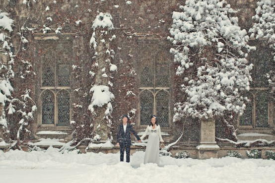 Mariage - Photographie de mariage de Noël Snowy ♥ Photos de mariage d'hiver