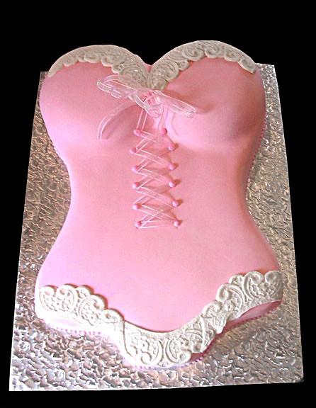 Hochzeit - Sexy Pink Lingerie Bachelorette Party Cake ♥ Bridal Shower Party Cakes