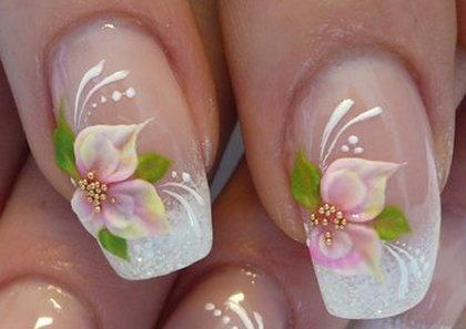 Hochzeit - Floral Nail Designs