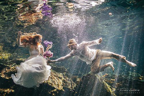 Wedding - Sofia+Mike - Cenote Underwater Trash The Dress Photographer - Ivan Luckie Photography-2