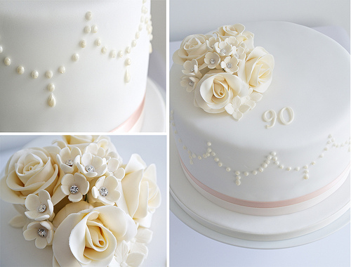 Mariage - 90e anniversaire de gâteau