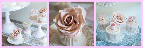Wedding - Romantic Rose Cupcake Collection