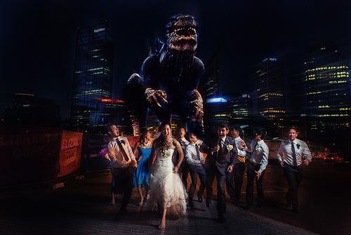 Hochzeit - Godzilla