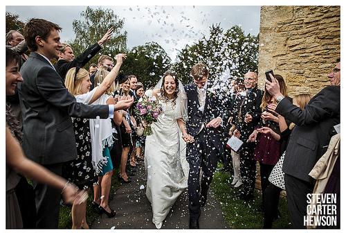Wedding - Confetti Attack.