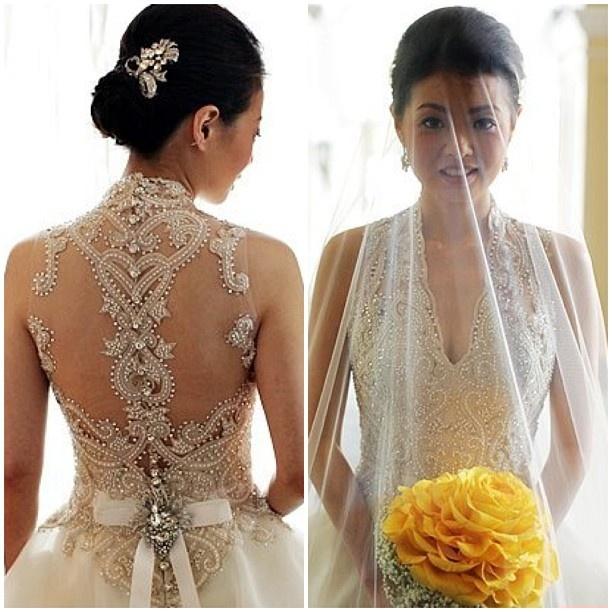 Wedding - Veluz Reyes Backless Bridal Gown