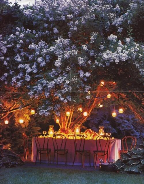 Свадьба - Garden dinner parties for wedding