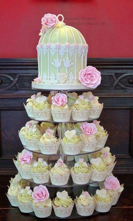 Wedding - Birdcage Cupcake Tower 