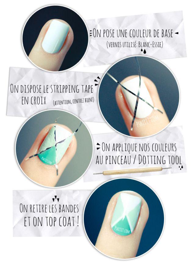 Hochzeit - Tuto Nail Art Facile // Nail Art Aux Couleurs De Printemps