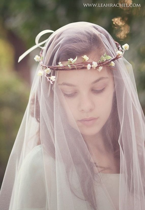 Wedding - Woodland Crown & Tulle Veil