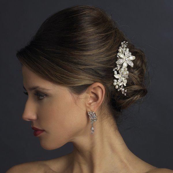 Wedding - NWT Delightful Freshwater Pearl And Rhinestone Flower Wedding Bridal Hair Comb