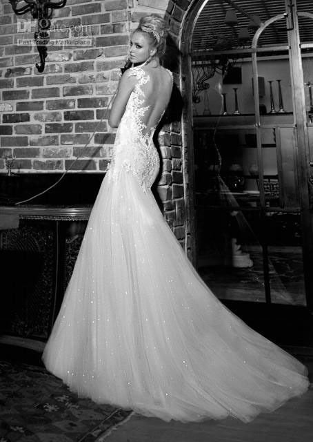 Hochzeit - Weiß / Elfenbein Brautkleid Benutzerdefinierte Größe 6-8-10-12-14-16-18-20-22-24