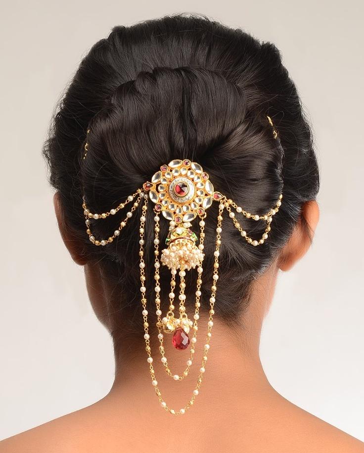 Hochzeit - Pallavi Kundan Hair Pin - ausschließlich in