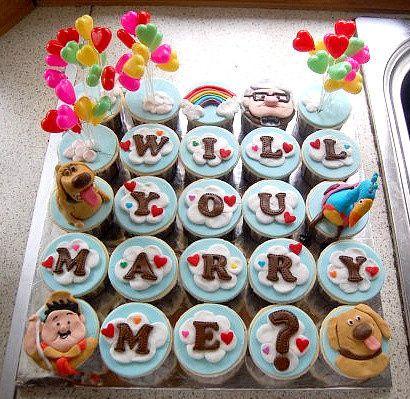 Wedding - Wedding Cupcakes with the unique way to propose.
