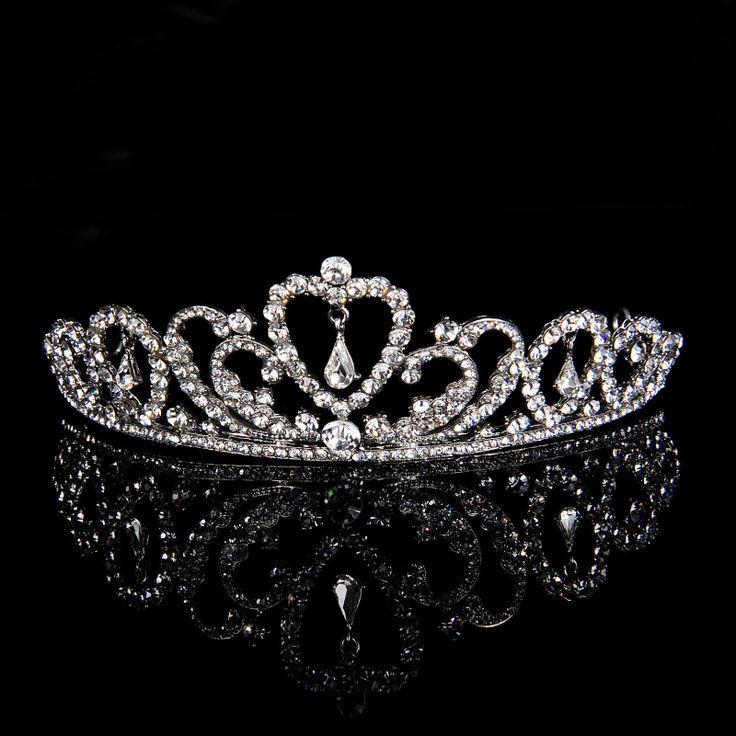 Bridal Rhinestone Crystal Prom Wedding Crown Tiara 7882 