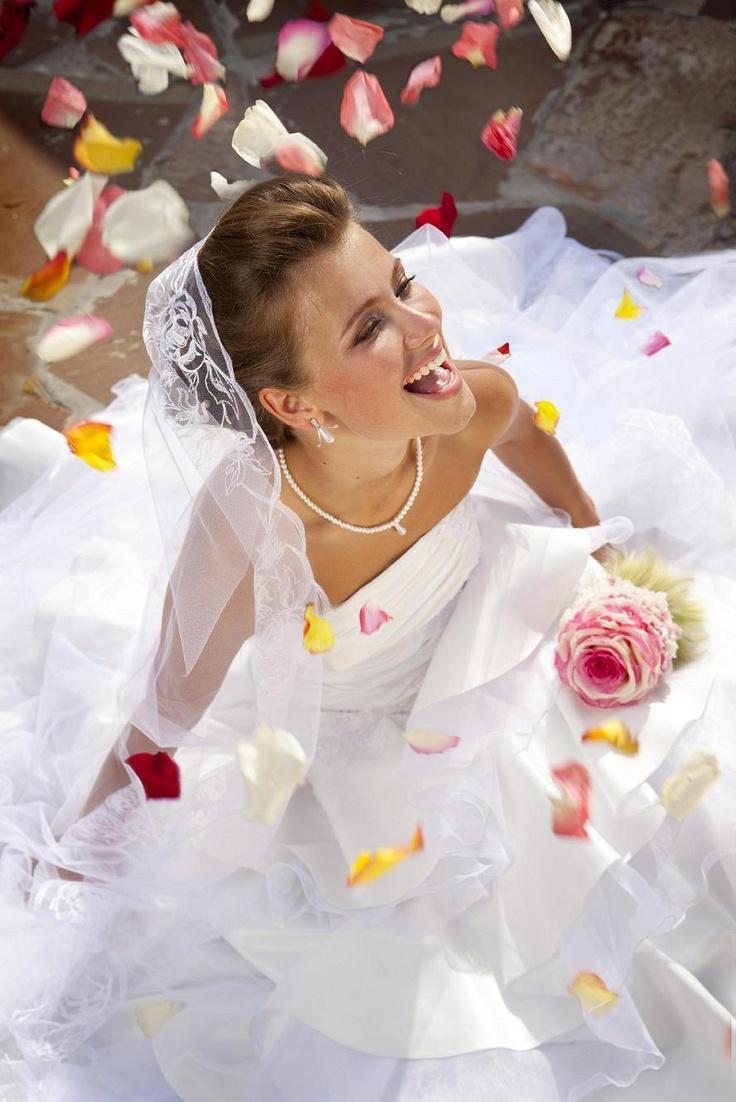 Wedding - A Wedding Photograph where a bride happiness in clearly visible.