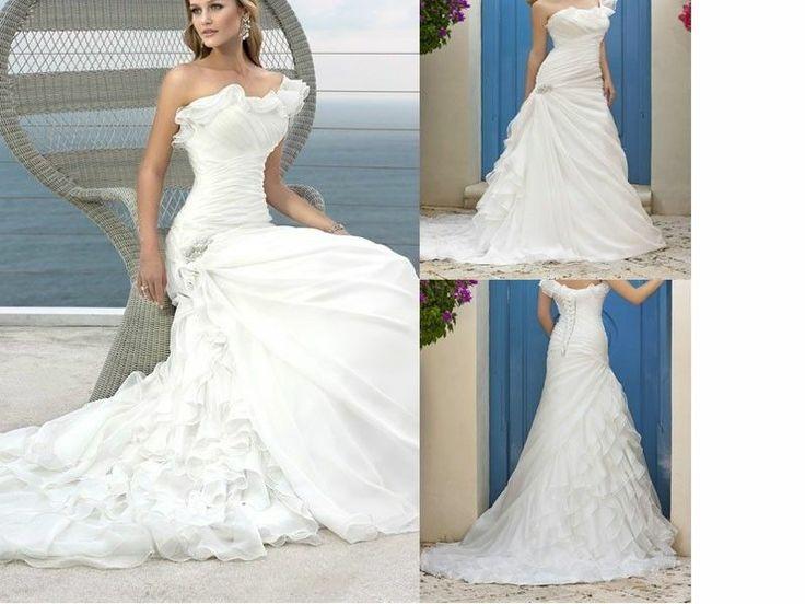 Hochzeit - New Style Sexy Weiß / Elfenbein Hochzeitskleid Benutzerdefinierte Größe 4-6-8-10-12-14-16