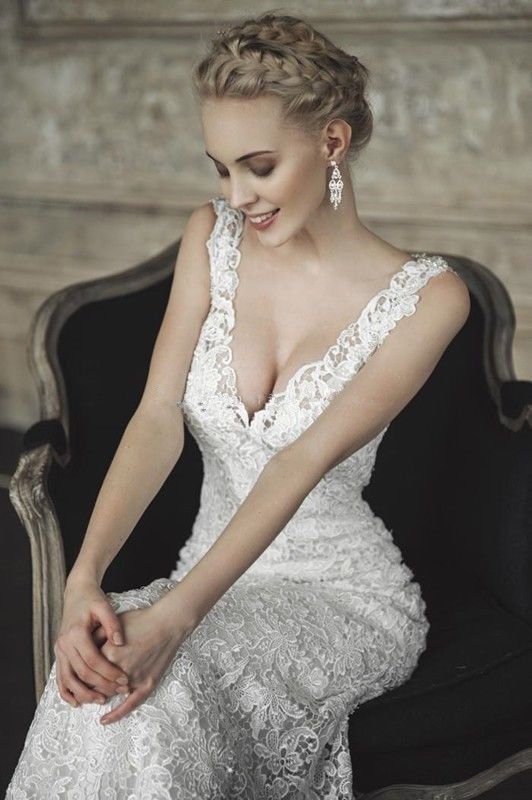 Wedding - Hot New Ivory White Lace Wedding Dress