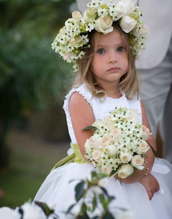 Wedding - Floral crown for the cute flower girls