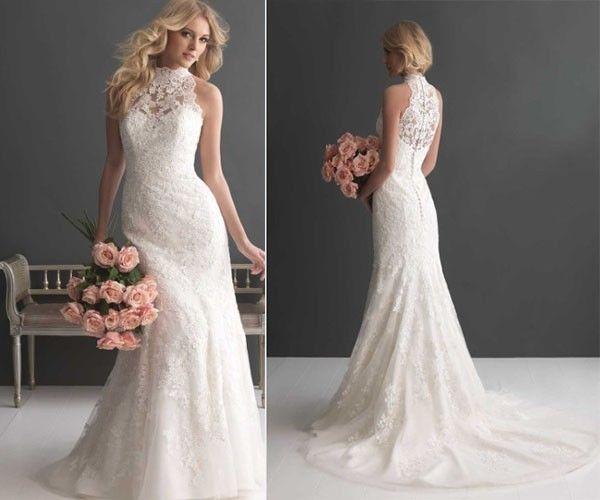 Wedding - sexy bridal white Wedding Dress with free hair