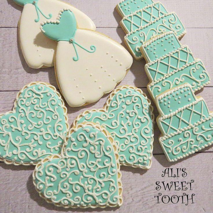 Hochzeit - Hochzeits-Plätzchen # # Cookie tiffanyblue