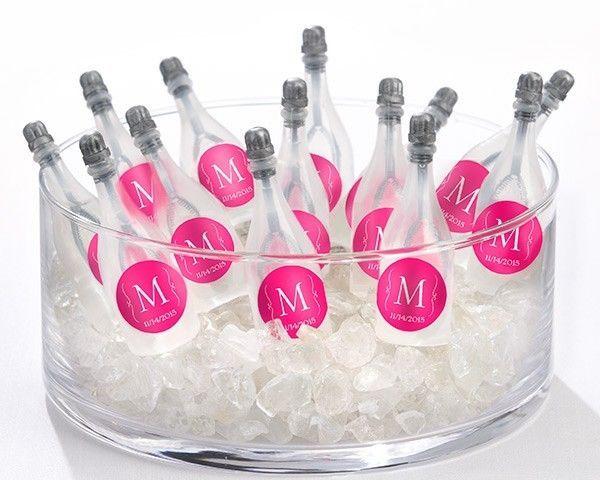 Mariage - Détails environ 120 monogramme personnalisé Bubble bouteilles de champagne faveurs de mariage