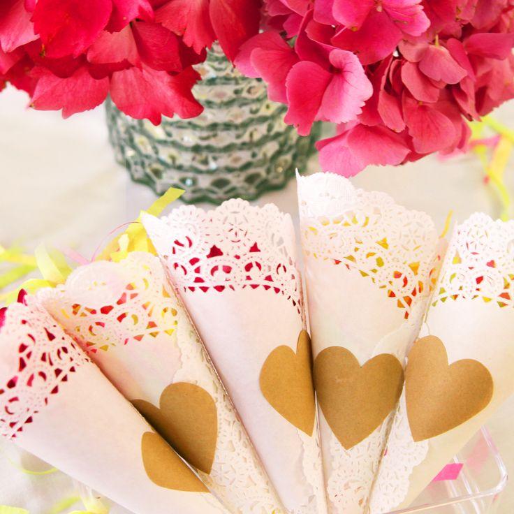 Wedding - Video: DIY Doily Cones For Weddings And Beyond!