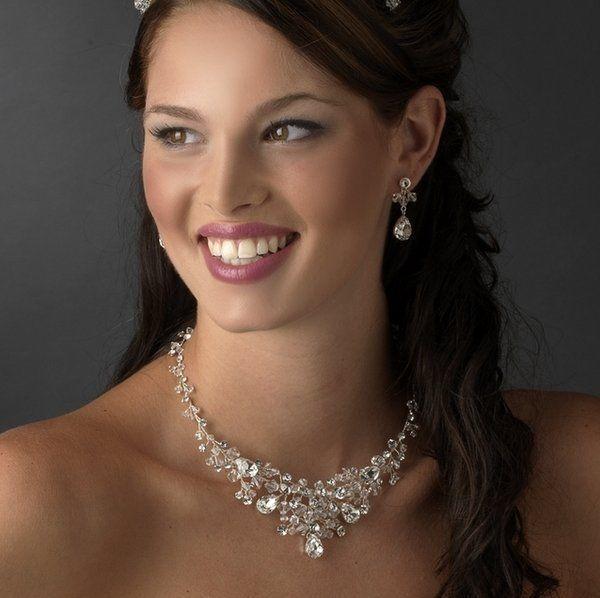 Wedding - Dazzling Rhinestone And Crystal Wedding Jewelry Set