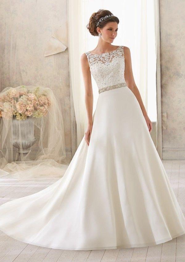 Hochzeit - 2014 New Hot Weiß / Elfenbein Brautkleid Brautkleid Benutzerdefinierte Größe 6 8 10 12 14