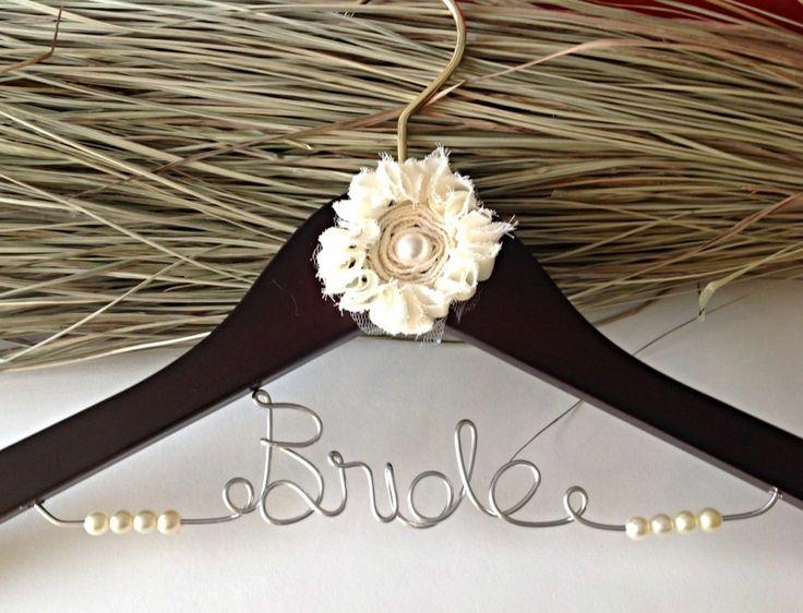 Hochzeit - Bridal Accessories-bride hangers